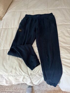 Under Armour Men's Navy Fleece Sweatpant Joggers
